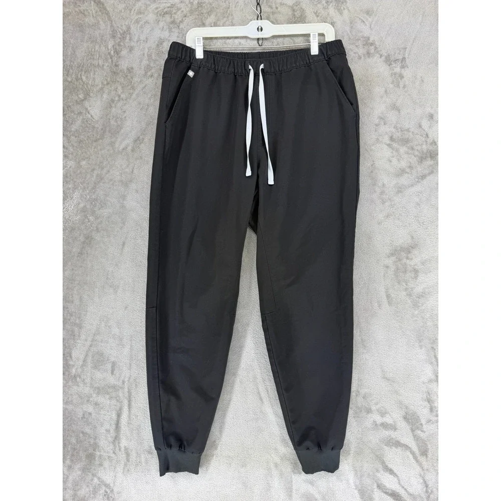 Figs Jogger Men L/T Tansen Black Technical Collection Scrub Pants EUC
